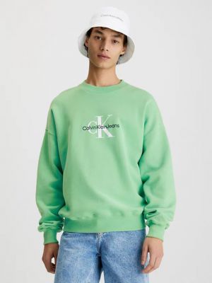 Melegítő felső Calvin Klein Jeans zöld
