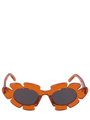 Virágos napszemüveg Loewe narancsszínű