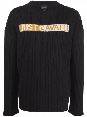 Пуловер Just Cavalli черно