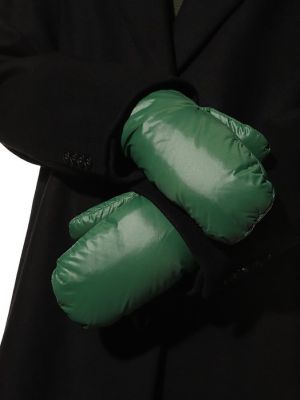 Пуховые перчатки Drome зеленые