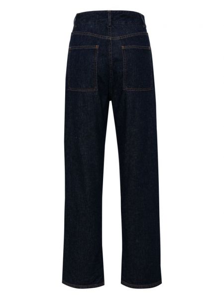 Straight fit džíny s vysokým pasem Baserange modré