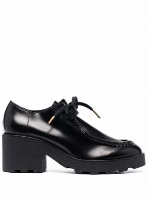 Кружевные туфли на каблуке на шнуровке Clarks Originals, черный