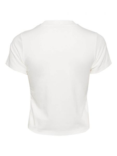 Kokvilnas t-krekls ar apdruku Ground Zero balts