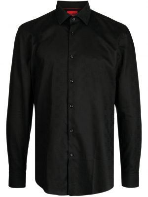 Hemd aus baumwoll mit print Hugo schwarz