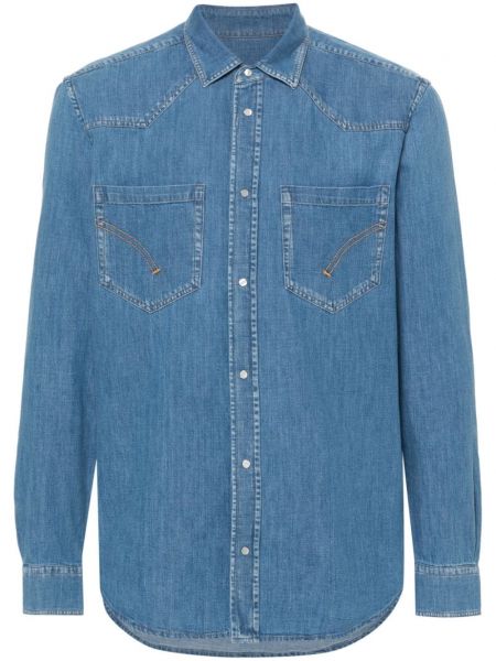 Chemise en jean avec manches longues Dondup bleu