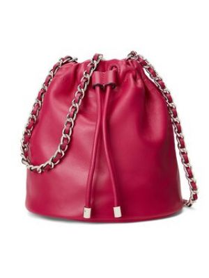 Kožená kabelka Lauren Ralph Lauren - ružová
