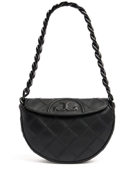 Skinn mini bag Tory Burch svart