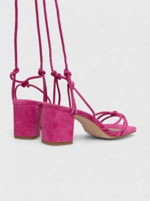 Sandale din piele Alohas roz