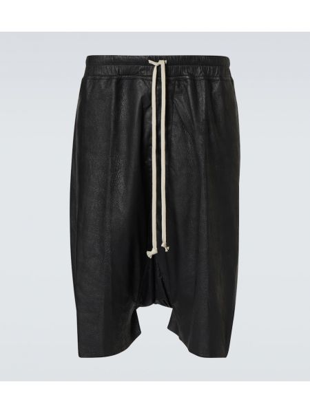 Lädershorts Rick Owens svart