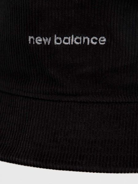 Kapelusz sztruksowy bawełniany New Balance czarny