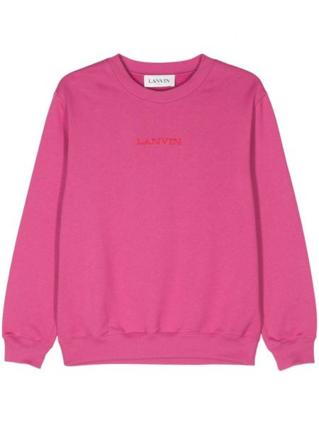 Işlemeli sweatshirt Lanvin pembe