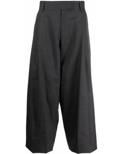 Pantalones rectos de cintura alta Kolor gris