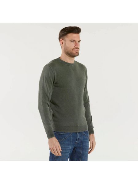 Sweter z okrągłym dekoltem Rrd zielony
