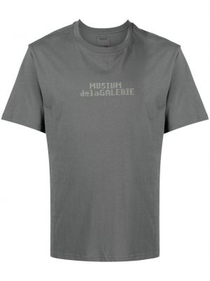 T-shirt con stampa Musium Div. grigio