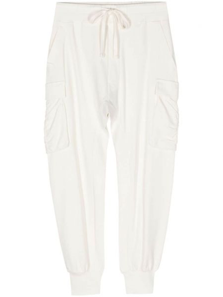 Памучни спортни панталони Thom Krom бяло
