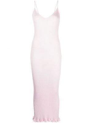 Midi haljina Khaite ružičasta