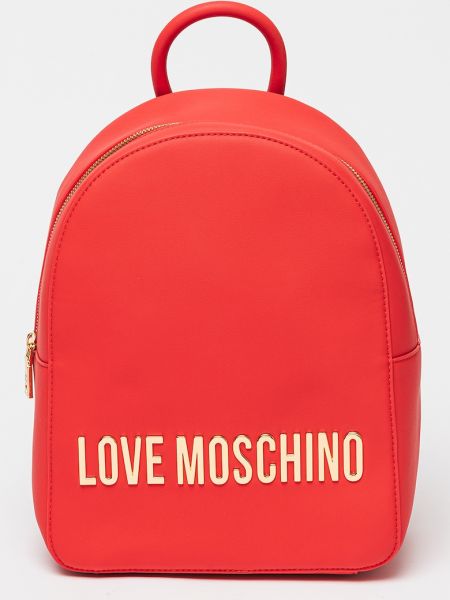 Рюкзак из искусственной кожи Love Moschino красный