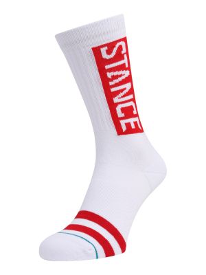 Stance Športové ponožky  biela / červená