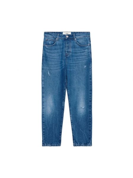Zerrissene straight jeans Ami Paris blau