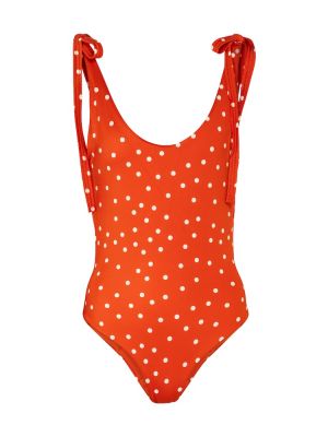 Maillot de bain à pois Johanna Ortiz orange