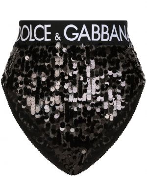 Paljett underbukse Dolce & Gabbana svart