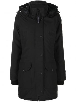 Péřový kabát na zip Canada Goose černý