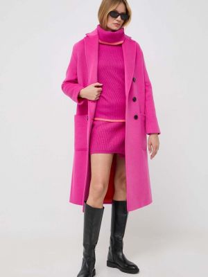 Вълнено палто Max&co розово