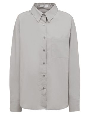 Camisa de algodón The Frankie Shop gris
