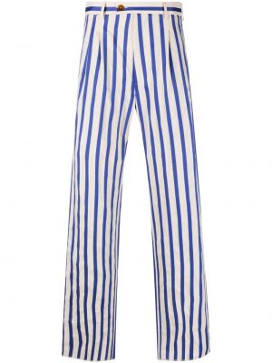 Pruhované rovné kalhoty Vivienne Westwood