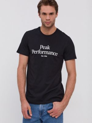 Peak Performance t-shirt Original fekete, férfi, nyomott mintás