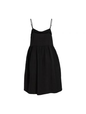 Mini vestido de algodón con corazón Vila negro