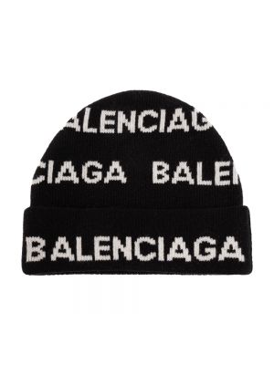 Czarna czapka Balenciaga