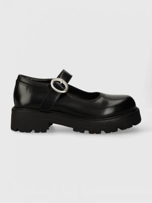 Pantofi cu toc din piele cu toc cu toc plat Vagabond Shoemakers negru