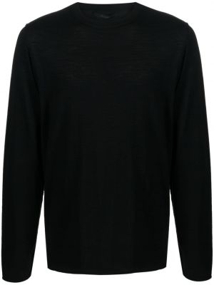 Volneni pulover Transit črna