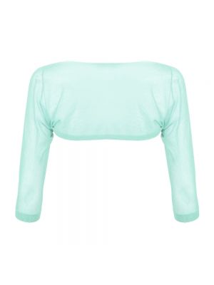 Blusa transparente de malla Pinko verde
