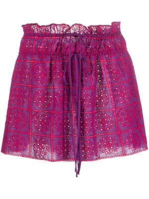 Bavlněné mini sukně Ganni