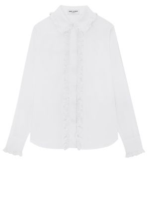 Белая блузка Saint Laurent