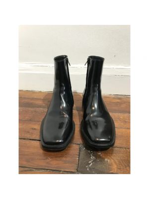 Botas de agua de cuero Balenciaga Vintage negro