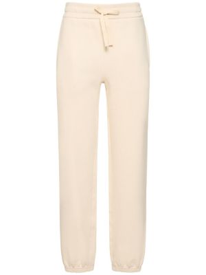 Pantalones de chándal de algodón de tela jersey Jil Sander
