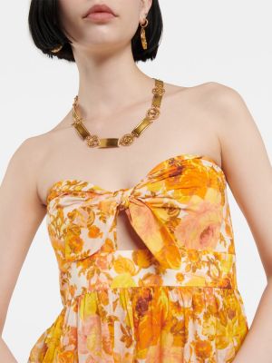 Памучна макси рокля на цветя Zimmermann