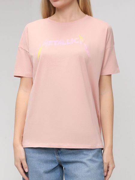 Розовая футболка Only
