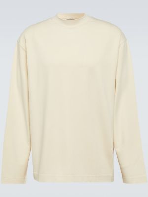 Sweter z dżerseju Lemaire biały