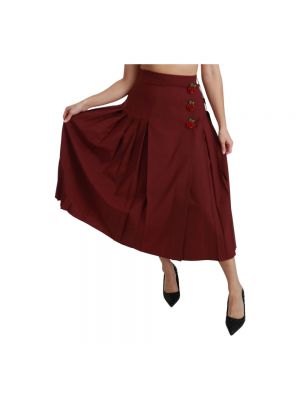 Długa spódnica Dolce And Gabbana czerwona