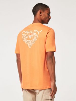 Tričko s potiskem Oakley oranžové