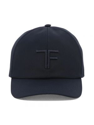 Niebieska czapka z daszkiem Tom Ford