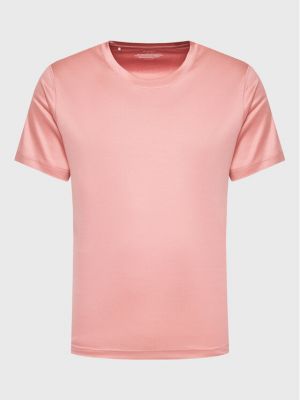 Slim fit póló Eton rózsaszín