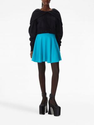 Medvilninis siuvinėtas džemperis su gobtuvu Nina Ricci juoda
