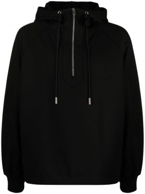 Kokvilnas kapučdžemperis ar apdruku Songzio melns