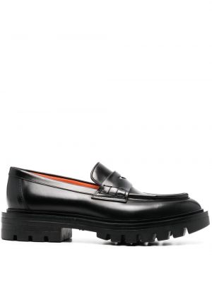 Pantofi loafer Santoni negru
