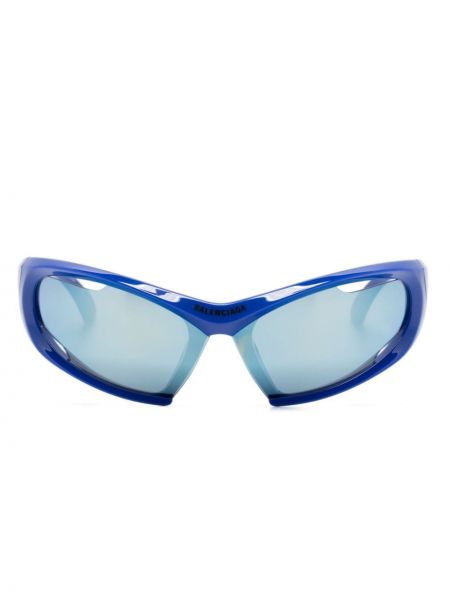 Ochelari de soare oversize Balenciaga Eyewear albastru